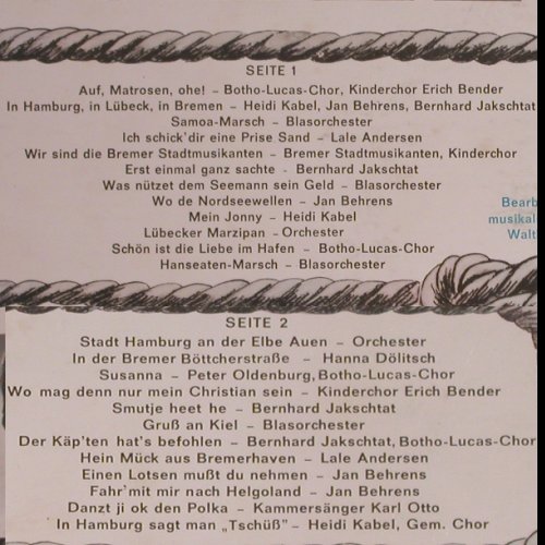 V.A.Hafenkonzert der Hansestädte: Lale Andersen,H.Kabel,Jakschtat..., HörZu(SHZE 119), D,  - LP - Y6955 - 7,50 Euro