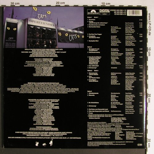 Cats: Deut.ges.Aufn.a.d.HH.Operettenhaus, Polydor(831 092-1), D, Ri, 1986 - 2LP - Y7010 - 9,00 Euro