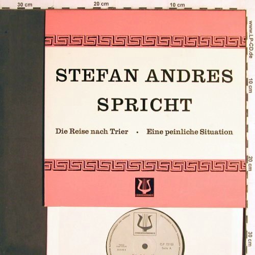 Andres,Stefan: Die Reise nach Trier/peinlicheSitua, Christophorus (CLP 72 103), D Typ: 10" Best.-Nr.: Y7058 Preis: 7,50 Euro