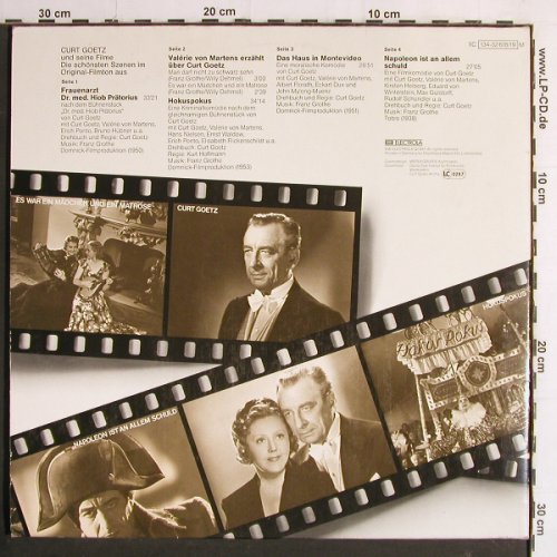 Goetz,Curt und seine Filme: Die schönsten Szenen O-Ton, Foc, Odeon(134-32 618/19), D,  - 2LP - Y7172 - 9,00 Euro