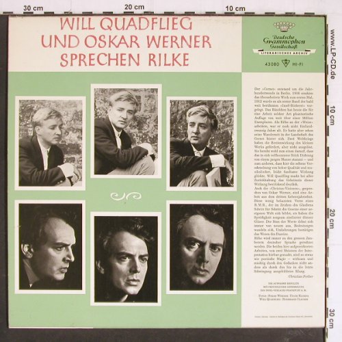 Rilke,Rainer Maria: Cornet/FrüheGedichte/Chist.Visionen, D.Gr.(43 080), D - Mono, 1966 - LP - Y7304 - 12,50 Euro