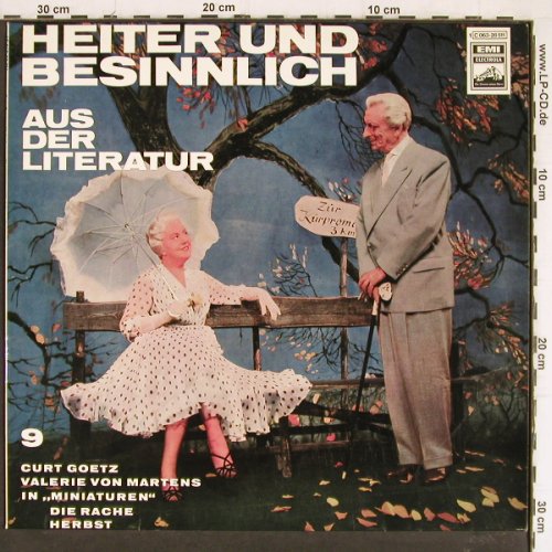 Goetz,Curt & Valerie von Martens: Heiter und Besinnlich Folge 9, EMI / Electrola(C 063-28 511), D,  - LP - Y7554 - 6,00 Euro