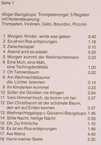 Hannoversches Dreh-und Karussell-: orgelfestival, Serie XII, Foc, FernsehmeisteSchuhknecht (Record/2), D, m /vg+ Typ: LP Best.-Nr.: Y7598 Preis: 7,50 Euro