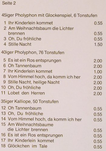 Hannoversches Dreh-und Karussell-: orgelfestival, Serie XII, Foc, FernsehmeisteSchuhknecht (Record/2), D, m /vg+ Typ: LP Best.-Nr.: Y7598 Preis: 7,50 Euro