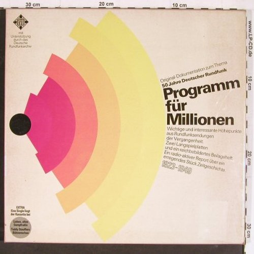 V.A.Programm für Millionen: Tönende Zeitgeschichte,Box, Telefunken (ST 3020/1-2), D, FS-New, 1976 Typ: 2LP Best.-Nr.: Y7615 Preis: 15,00 Euro