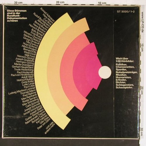 V.A.Programm für Millionen: Tönende Zeitgeschichte,Box, Telefunken (ST 3020/1-2), D, FS-New, 1976 Typ: 2LP Best.-Nr.: Y7615 Preis: 15,00 Euro