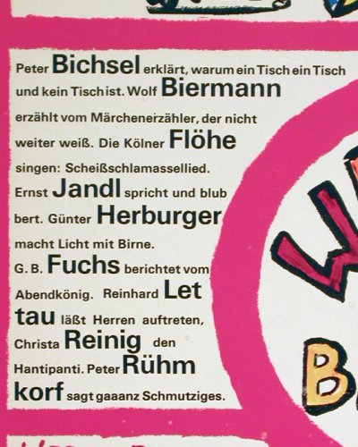 V.A.Warum ist die Banane krumm ?: Peter Bichsel, Jandl.. Rühmkorf, Wagenbachs Quartpl. (WA7), D,Textpost, 1971 Typ: LP Best.-Nr.: Y7862 Preis: 12,50 Euro