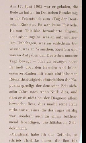 Thielicke,Helmut: An die Deutschen,17.Juni 1962 Bonn, D.Gr.(44 014), D,Ri, woc,  - LP - Y7876 - 9,00 Euro