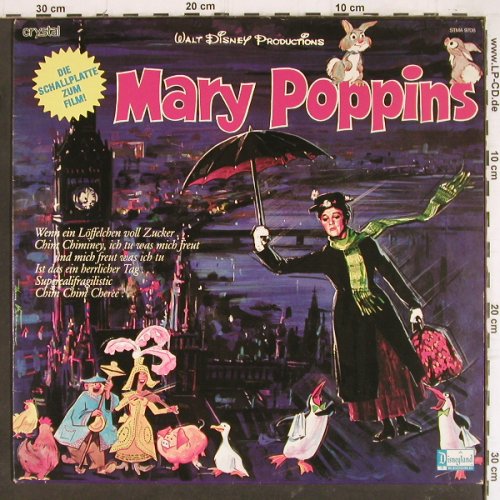 Mary Poppins: Walt Disney's,i.deutsch,Filmfassung, Disneyland/Crystal (STMA 9708), D, 1973 Typ: LP Best.-Nr.: Y7971 Preis: 7,50 Euro