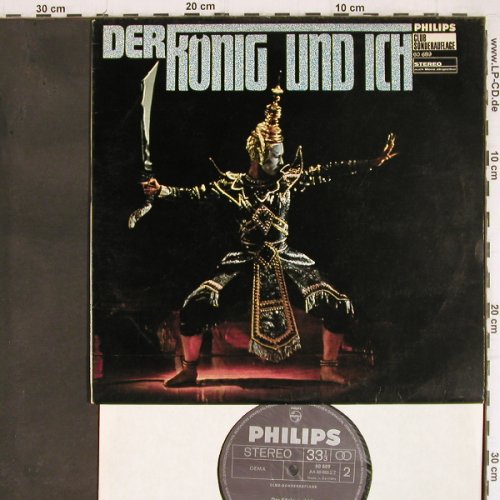 Der König und ich/The King and I: Musical in 2 Akten, Club Ed., Philips(60 689 P.9), D, 1967 - 10inch - Y8008 - 6,00 Euro