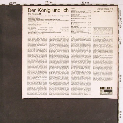 Der König und ich/The King and I: Musical in 2 Akten, Club Ed., Philips(60 689 P.9), D, 1967 - 10inch - Y8008 - 6,00 Euro