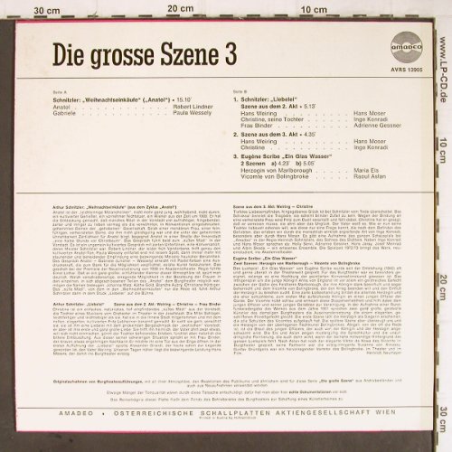 V.A.Die grosse Szene 3: Arthur Schnitzler, Eugene Scribe, Amadeo(AVRS 13905), D,  - LP - Y8841 - 6,00 Euro