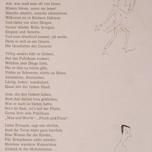 Wilhelm Busch: Max&Moritz/Plisch&Plum, Boy Gobert, Preiser Records(1962/63)(PR 9910), A,vg+/vg+,  - LP - Y9241 - 5,00 Euro