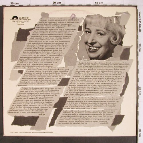 Elges,Paula: Erzählt Jüdische(..Und Andere)Witze, Polydor Kabarett (237 820), D,vg+/m-, 1965 Typ: LP Best.-Nr.: Y9243 Preis: 5,00 Euro