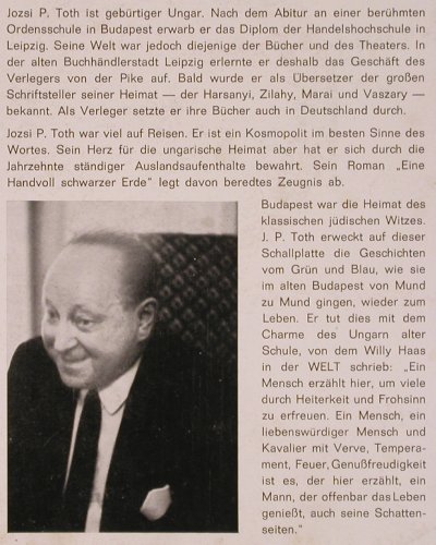 Toth,Jozsi P.: Jüdische Witze aus aller Welt, Fontana(681 516 TL), D, vg-/vg+, 1964 - LP - Y9244 - 5,00 Euro