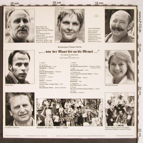 Renaissance Theater in Berlin: ...von der Maas bis an die Memel..., Edition Modern(66.22 437-01-2), D, m-/vg+,  - LP - Y9410 - 7,50 Euro