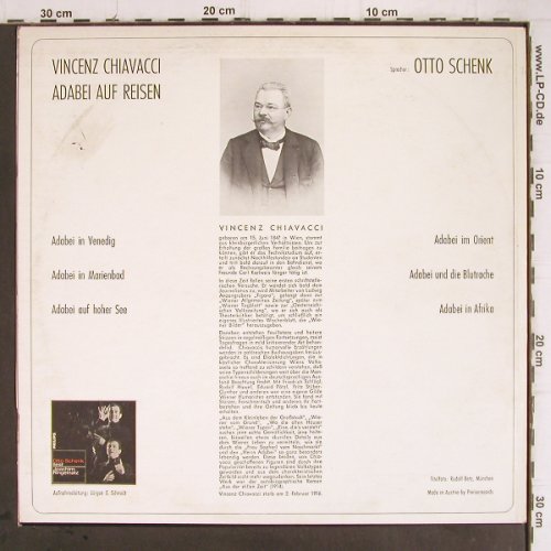 Schenk,Otto: Adabei auf Reisen,Vincenz Chiavacci, Preiser Records(PR 3177), A,  - LP - Y9432 - 7,50 Euro