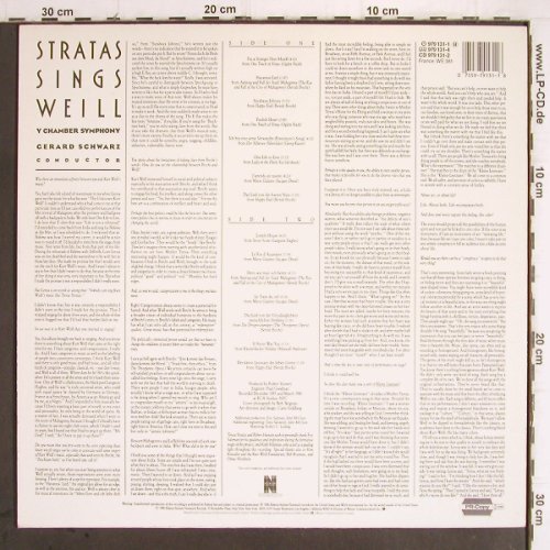 Stratas,Teresa: sings Weill, Nonesuch(979 131-1), D, 1986 - LP - Y9480 - 6,00 Euro