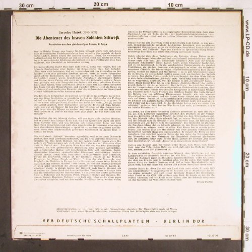 Hasek,Jaroslav: Die Abenteuer des braven Soldaten S, Litera, Ri (8 60 003), DDR,Vol.2, 1971 Typ: LP Best.-Nr.: Y9633 Preis: 7,50 Euro