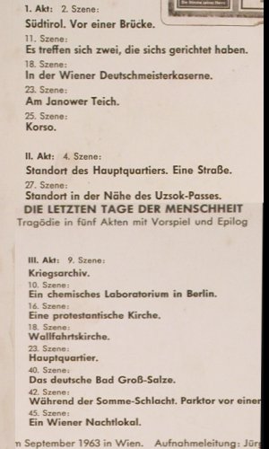 Qualtinger,Helmut: liest Karl Kraus,a.Die letzten Tage, Preiser Records(PR 3014), A,rec.1963,  - LP - Y9643 - 7,50 Euro