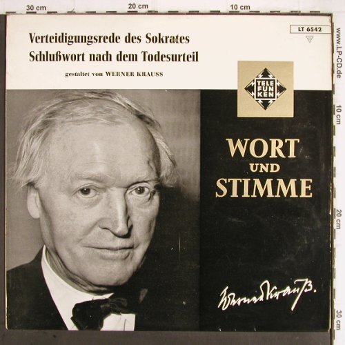 Krauß,Werner: Verteidigungsrede d. Sokrates..., Telefunken (LT 6542), D Typ: LP Best.-Nr.: Y9651 Preis: 7,50 Euro