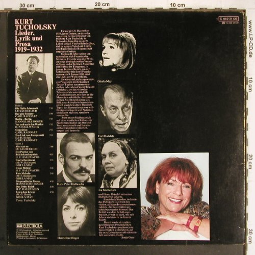 Tucholsky,Kurt: Lieder,Lyrik & Prosa, m-/vg+ stoc, Songbird/EMI(C 062-31 139), D, 1976 - LP - Y9702 - 7,50 Euro