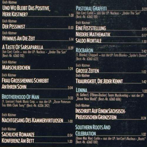 Kästner,Erich: Lyrik + Jazz, Peter Pasetti, vg+/m-, Philips (6305 252), D Typ: LP Best.-Nr.: Y9704 Preis: 12,50 Euro