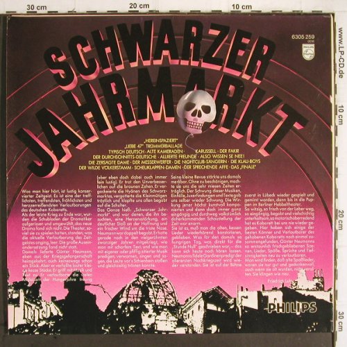 Schwarzer Jahrmarkt: Revue der Stunde Null,G.Neumanns, Philips(6305 259), D, Foc, 1975 - LP - Y9735 - 7,50 Euro
