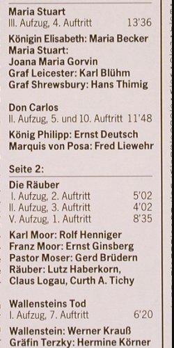 Sire, Geben Sie Gedankenfreiheit: Friedrich von Schiller, D.Gr. Resonance(2571 107), D, Ri, 1969 - LP - Y9863 - 6,00 Euro