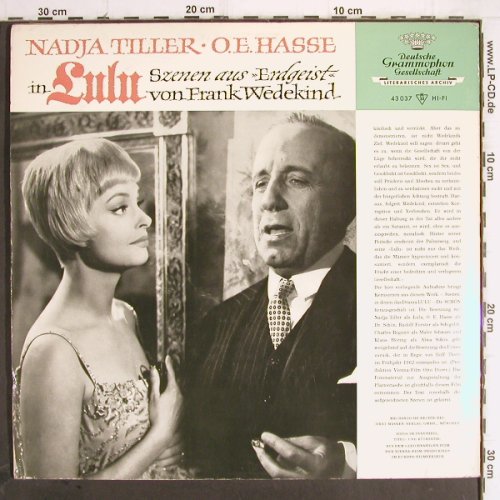 Lulu: von Frank Wedekind,Szenen, Erdgeist, D.Gr. (43 037), D, Mono, 1962 Typ: LP Best.-Nr.: Y9869 Preis: 14,00 Euro