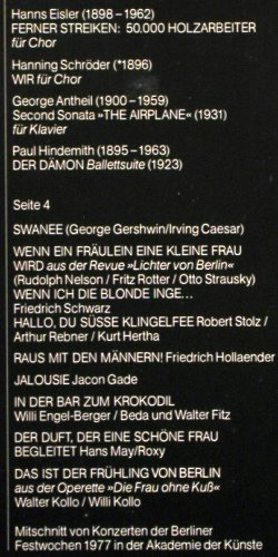 Gruppe Neue Musik Berlin: Begegnungen-Musik der 20er Jahre, Berliner Festspiele GmbH(A-4123), D, 1977 - 2LP - Y9939 - 12,50 Euro