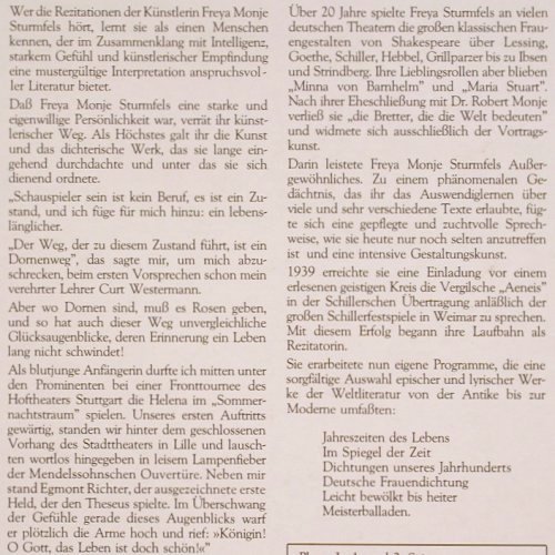 Sturmfels,Freya Monje: Die Stimme, Foc, F.M.Sturmfels(14032/1), D,  - 2LP - Y9982 - 20,00 Euro