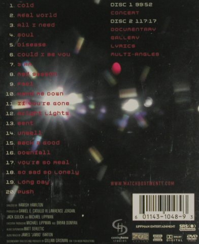 Matchbox Twenty: Show, a night in the life of, Comming Home, , 2005 Typ: 2DVD-V Best.-Nr.: 20032 Preis: 10,00 Euro
