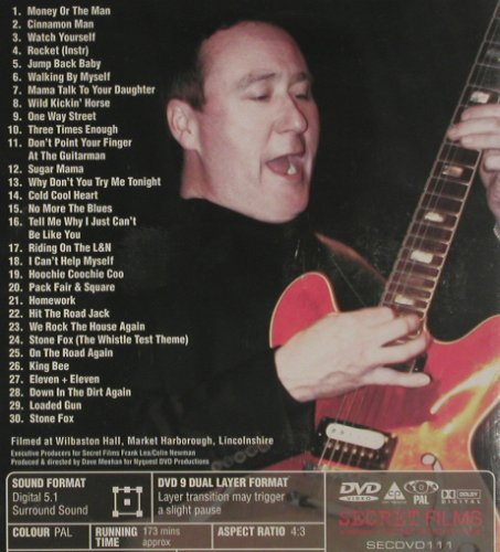 Nine Below Zero: On the Road again-Live, FS-New, Secret Films (SECDVD 111), , 2003 Typ: DVD-V Best.-Nr.: 20049 Preis: 7,50 Euro