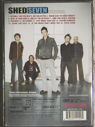 Shed Seven: See youse at the Barras,Live,FS-New, Secret Films (SECDVD 112), , 2004 Typ: DVD-V Best.-Nr.: 20052 Preis: 10,00 Euro