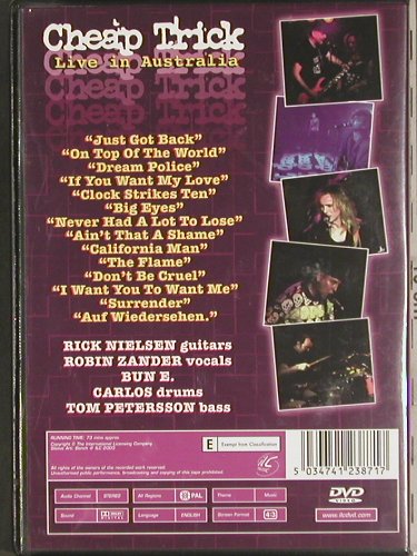 Cheap Trick: Live in Australia, ILC (DVD2387), , 03 Typ: DVD-V Best.-Nr.: 20084 Preis: 5,00 Euro