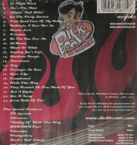 Brave,Dick  & The Backbeats: Live at the Limelight, FS-New, Warner, D, 03 Typ: DVD-V Best.-Nr.: 20106 Preis: 10,00 Euro