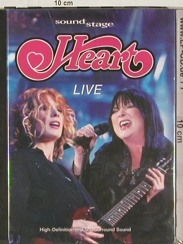 Heart: Live, 5.1, FS-New, HD Ready (SOUND 002), EU, 2008 Typ: DVD-V Best.-Nr.: 20205 Preis: 14,00 Euro