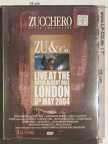 Zucchero - Zu & Co.: Live at t. Royal Albert Hall,FS-New, Universal (9868374), EU, PAL, 2004 Typ: DVD-V Best.-Nr.: 20218 Preis: 10,00 Euro
