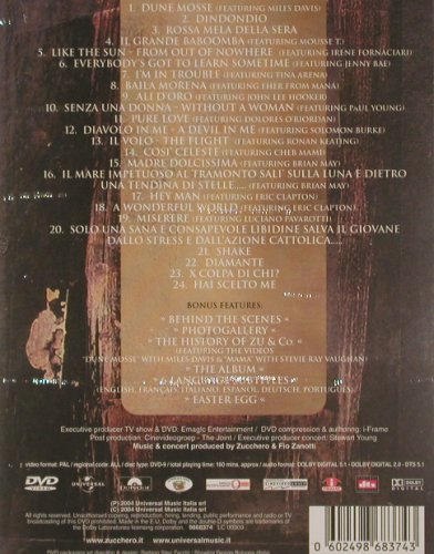 Zucchero - Zu & Co.: Live at t. Royal Albert Hall,FS-New, Universal(9868374), EU, PAL, 2004 - DVD-V - 20218 - 10,00 Euro