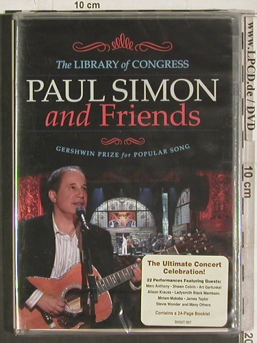Simon,Paul and Friends: The Library of Congress, Gershwin, Shout (SHOUT 007), EU, FS-New, 2009 Typ: DVD-V Best.-Nr.: 20227 Preis: 12,50 Euro