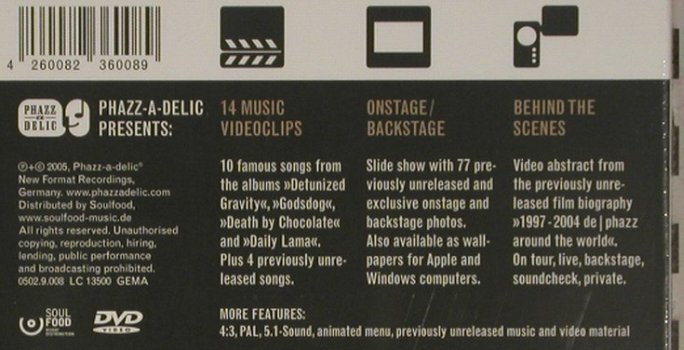 De Phazz: Onstage/Backstage,a Retrospective, Phazz-A-Delic(0502.9.008), , FS-New, 2005 - DVD-V - 20012 - 7,50 Euro