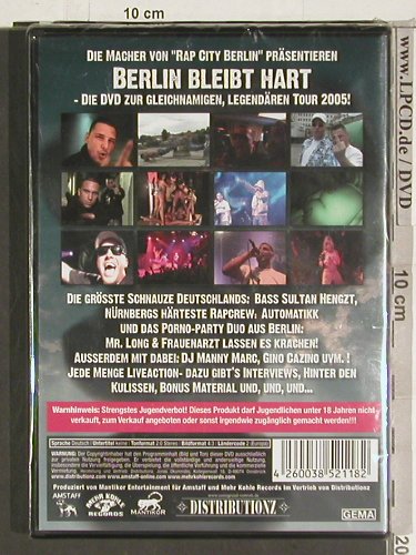 V.A.Berlin bleibt hart Tour: Die DVD zur Gleichnamingen,Legend.., Amstaff/Mehr Kohle...(), FS-New, 2005 - DVD-V - 20149 - 12,50 Euro