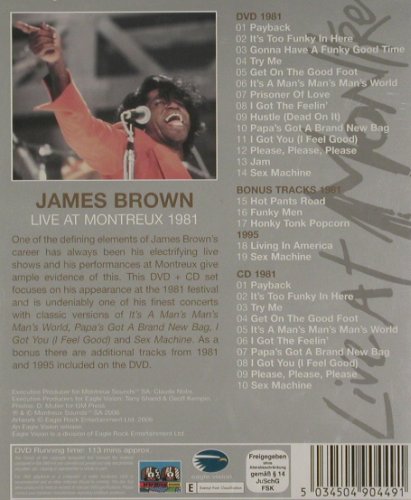 Brown,James: Live at Montreux 1981,+ CD, FS-New, Eagle(ERDVCD044), , 2006 - DVD/CD - 20191 - 12,50 Euro