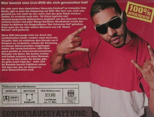 Kaisa: Anarchie 4 Live, FS-New, Kaisa(), D,freiAb18, 2009 - DVD-V - 20228 - 12,50 Euro