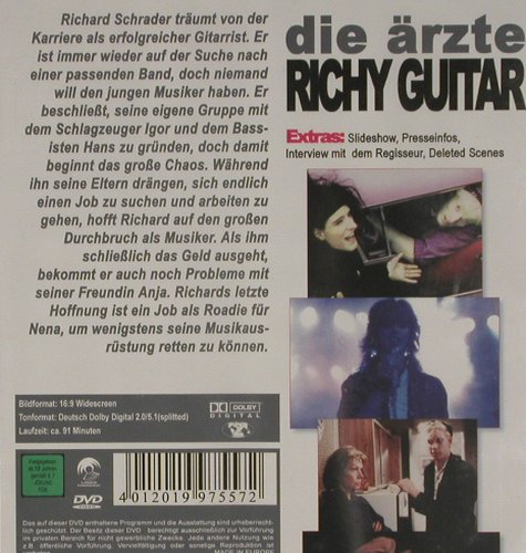 Ärzte: Richy Guitar, FS-New, Laser Paradise (1997557), EU,16:9, 2005 Typ: DVD-V Best.-Nr.: 20039 Preis: 7,50 Euro