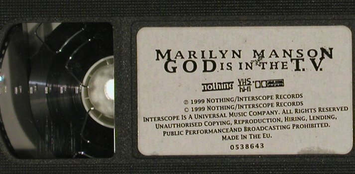 Mansons,Marilyn: God is in the T.V., Nothing/Interscope(0538643), EU, 1999 - VHS - 20174 - 3,00 Euro
