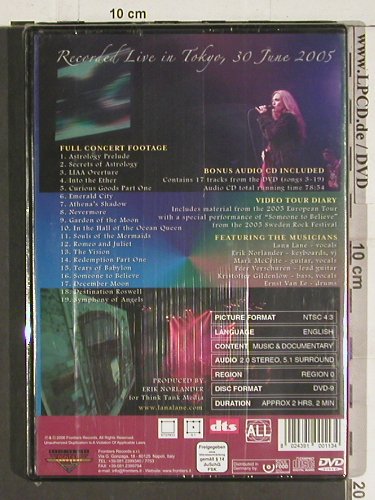 Lana Lane: 10th Anniversary Concert, FS-New, Frontiers(), I, 2006 - DVD-V - 20166 - 2,50 Euro