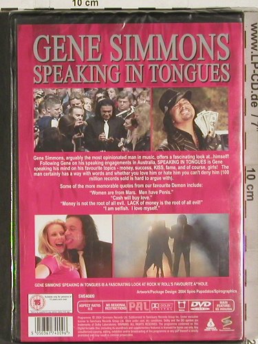 Simmons,Gene: Speaking in Tongues, FS-New, Sanctuary(SVE4009), , 2004 - DVD-V - 20200 - 10,00 Euro