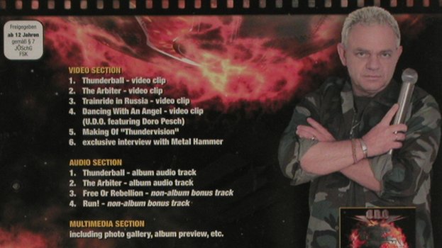U.D.O.: Thundervision, Promo, AFM(AFM 077-0), , 2004 - DVD - 20223 - 10,00 Euro
